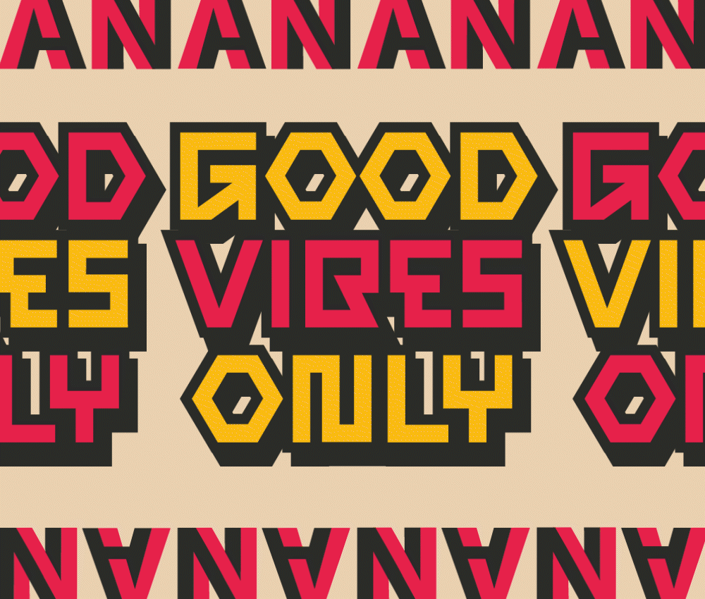 New bespoke typeface design for the Afro Nation brand to use throughout there brand material including signage, posters and social media content.