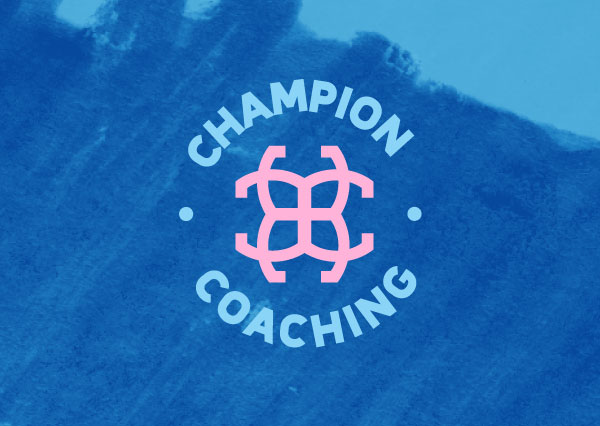 New logo and brand identity for fitness brand Champion Coaching, with a versatile icon set. Designed by Creative Footing.