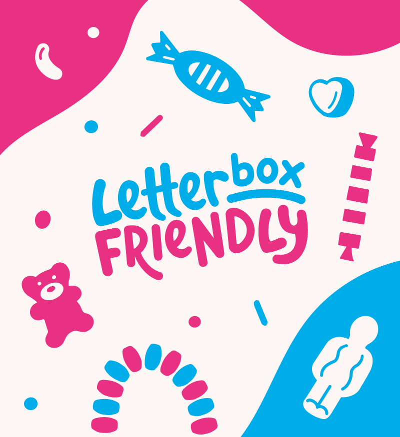 Rebrand and logo design for Letterbox Friendly, a Newcastle-based confectionery business. Includes a new illustration style and vibrant colour palette to refresh the brand. Designed by Creative Footing.