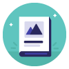 Creative Footing icon for bespoke book and product illustration services in the North East, ideal for covers, packaging, and promotional content
